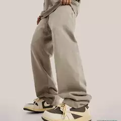 European and American High Street Fashion Brand Heavyweight 400g Casual Pants American Fashion Brand Loose Straight Sweatpants Drawstring Men's Casual Pants