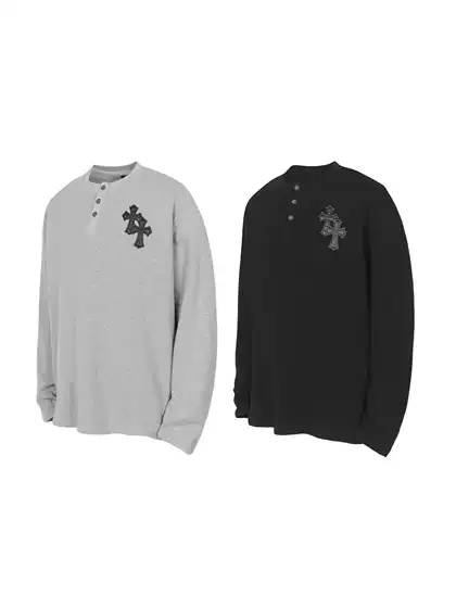 25 New Autumn and Winter Long-Sleeved T-Shirts, Waffle Round Neck T-Shirts, Same Style Casual Tops for Men and Women, Exclusively for Cross-Border Supply