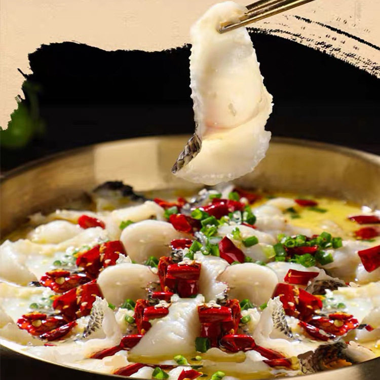 No-Marinated Black Fish Fillets for Commercial and Home Use, Hot Pot Lazy Dish Semi-Finished Product, Free Shipping Via Sf Express