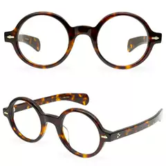 JACQUES MARIE MAGE American New Power Trendy Brand Glasses Frame Large Size Round Optical Frame for Men