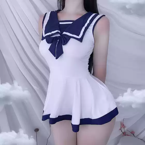 Rainy Night Fantasy Internet Popular Sexy Lingerie Role Play Student Suit Japanese Water Uniform Temptation Navy Suit