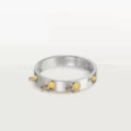 4mm white gold without diamonds (eight nails)