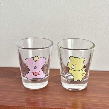 High-value Instagram Style Glass Shochu Glass Mini Wine Glass Fruit Wine Glass Household Spirits Glass White Wine Glass suit