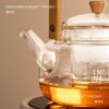 Electric Ceramic Stove Tea Set for Home Tea Brewing, Office Small Tea Kettle, Glass Water Boiling Tea Pot, Steaming and Boiling Wholesale