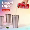 Xiaomi's Same 304 Stainless Steel Direct Drinking Cup, Anti-Fall Camping Style Single-Layer Rolled Edge Beer Cup, Outdoor Stacking Cold Drink Cup