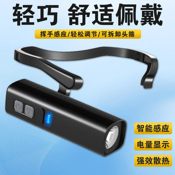 Ear-Hook Sensor Headlight Strong Light Charging Ultra-Bright Night Fishing Special Outdoor Mountaineering Ear-Mounted Lighting