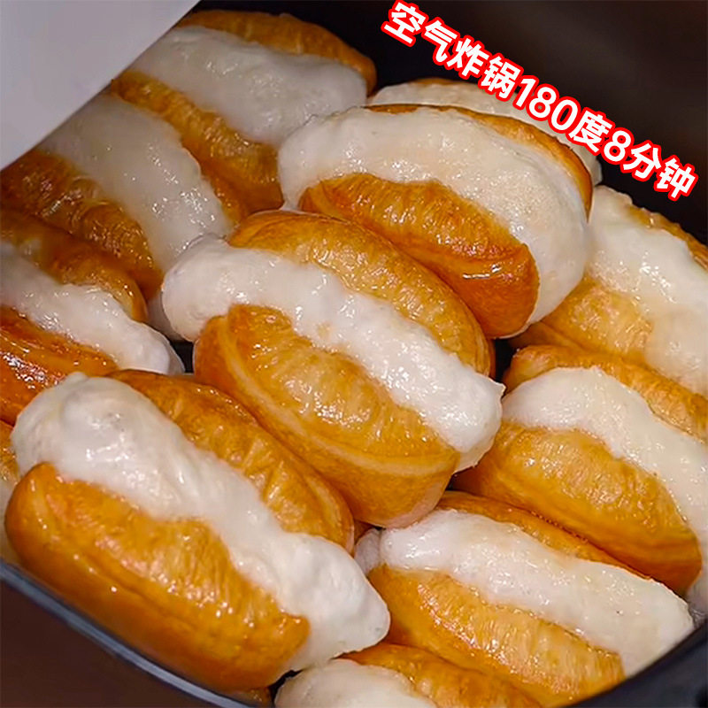 Mini Churros and Glutinous Rice Cake Breakfast Semi-Finished Product for Instant Meal, Small Chubby Glutinous Rice Cake Churros Air Fryer Ingredients