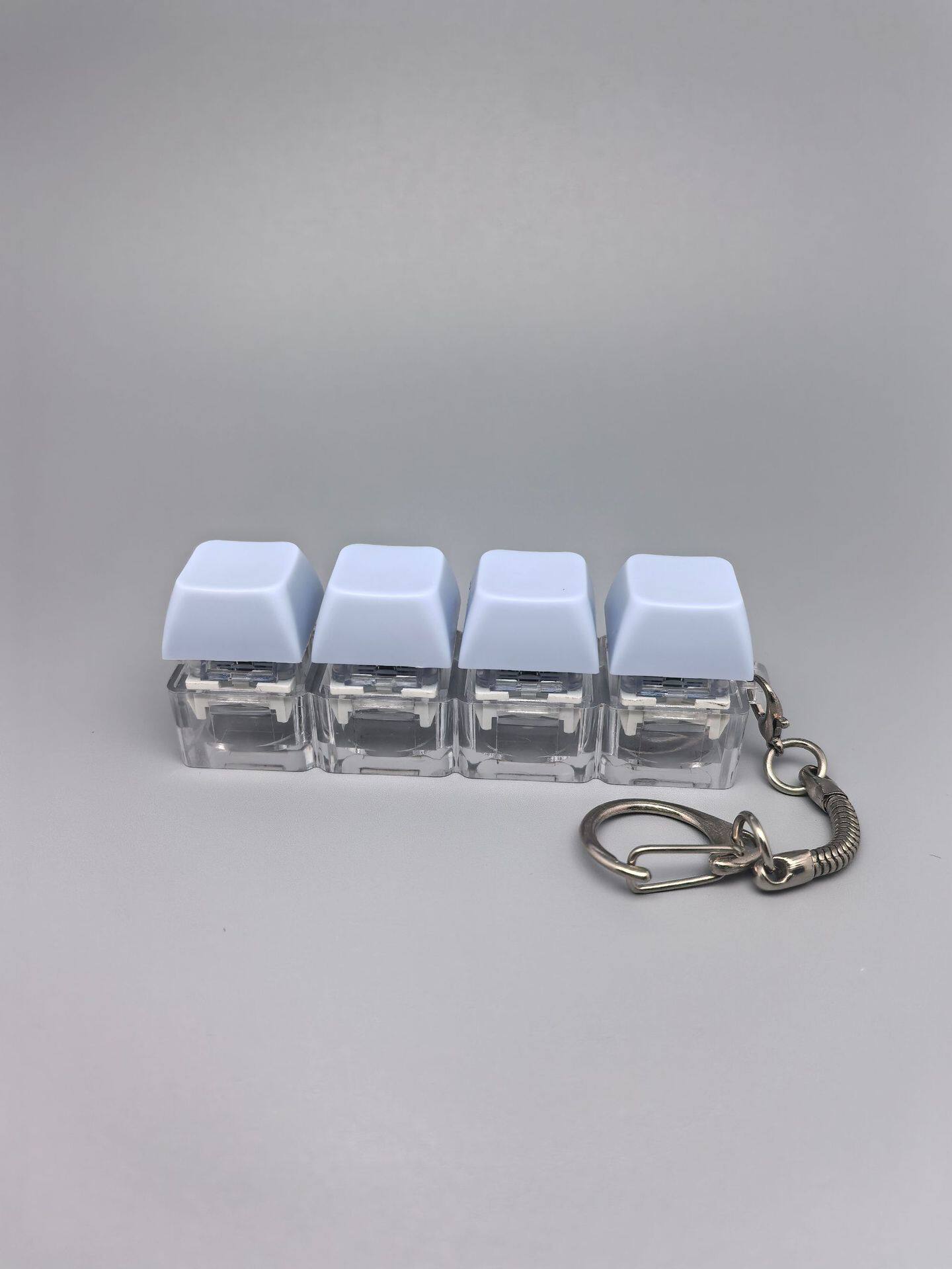 四键马卡龙按键解压玩具钥匙扣键盘办公摸鱼按键解压玩具跨境