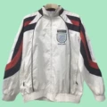England retro hooded windbreaker white
