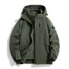 New Style of Softshell Jacket for Men and Women, Warm and Water-Repellent, with Fleece Lining, Couple's Three-In-One Detachable Coat