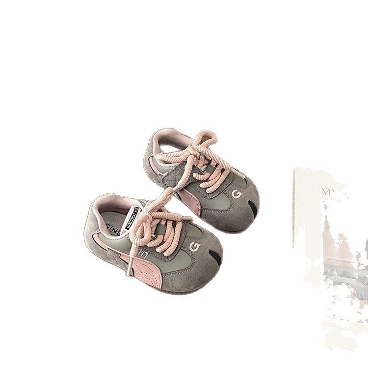 Korean Style Kidsren's Sports Shoes 2025 Spring & Fall Girls' Moral Training Shoes Lightweight Boys' Forrest Gump Shoes Running Baby Kidsren's Shoes