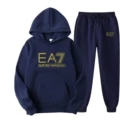 Navy blue-gold label