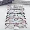 Women's Business Thick Gold Electroplated Glasses Frame, Elegant Age-Reducing Titanium Mirror, Can Be Equipped with Myopia Reading Glasses, Pure Titanium Alloy