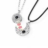 Love Sun Moon Couple Projection Necklace Men's and Women's Pair Pendant Magnet ins Niche Design Collarbone Necklace Wholesale