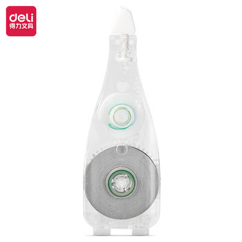 Deli VR12TX pen-shaped correction tape to replace the core transparent natural color 12m large capacity Student correction tape