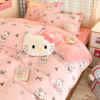 Milk Velvet Bed Four-Piece Set Thickeneded Winter 2025 New Coral Velvet Quilt Cover Bed Sheets Three-Piece Bedding Set