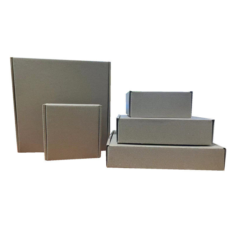 Hand-width aircraft box star-chasing kraft paper rectangular 3cm high series of ultra-hard folding express logistics packing box