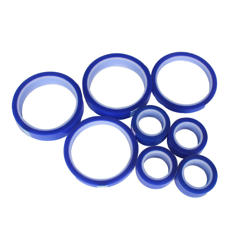 blue pet silicone tape blue high temperature tape pet high temperature tape thermal transfer heat resistant tape