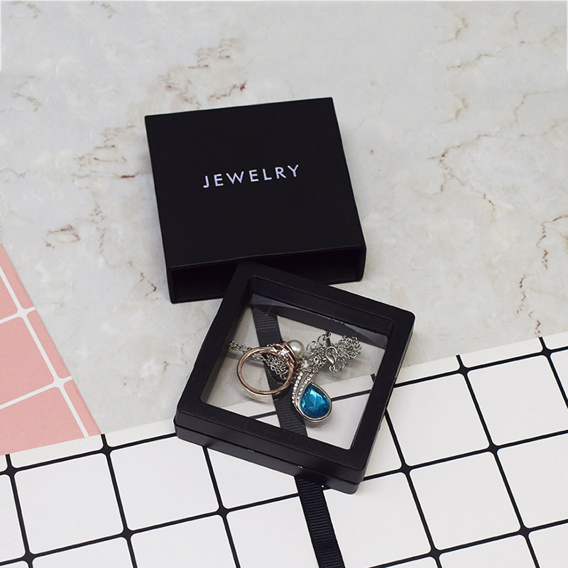 Net red spot pe film jewelry box manufacturers printed logo size jewelry box suspension box drawer box