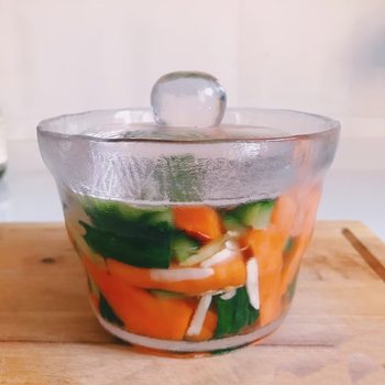 Japanese Overnight Pickling Jar, Thickened Glass Pickle Bowl, Household Heavy Stone Shallow Pickle Jar, Japanese-Style Pickle Pot