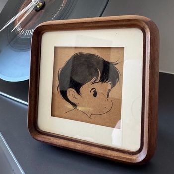 Fetal hair fetal hair painting souvenir homemade photo frame newborn baby full moon diy production baby solid wood texture table