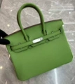 Avocado green silver buckle [non-returnable, non-exchangeable]