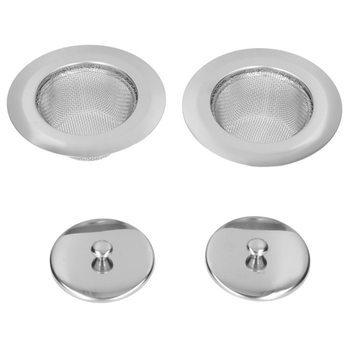 Kitchen Sink Strainer,2Pcs Stainless Steel Mesh Surface Drain Strainer Mesh Drain Strainer