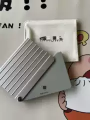 Riemo Card Holder Aluminum-Magnesium Alloy Card Holder with Classic Striped Design Card Clip
