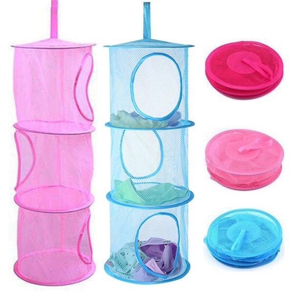 Factory Direct Supply Clothes Basket Drying Net Bag Toy Hanging Cage Drying Net Household Multi-Layer Clothes Drying Net Drying Socks Artifact
