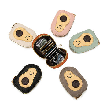 Card Holder Women's High-End 2025 New Card Holder Id Cosmetics Bag Cute Smiling Face Accordion Card Holder Card Holder Wholesale