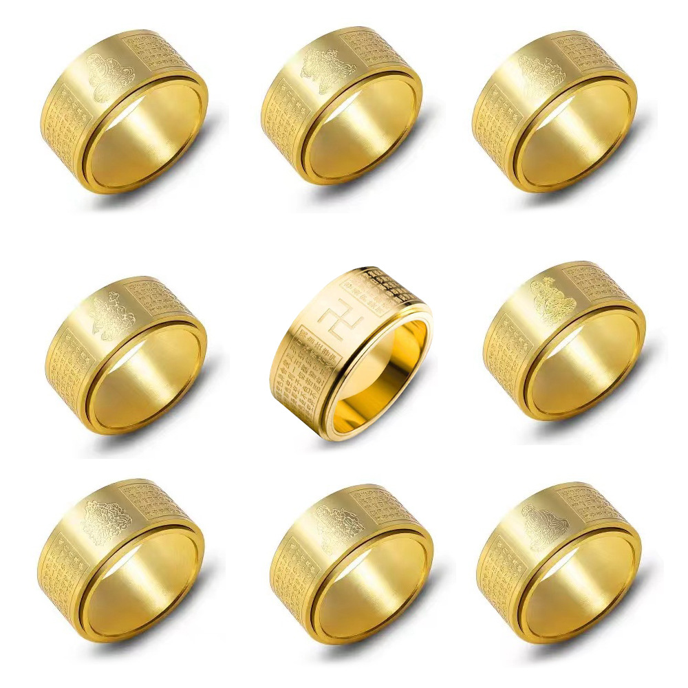 Eight patron saints rotating titanium steel national trend R...