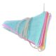 Cross-border Hot Selling Sackcloth Triangle Flag Birthday Party Wedding Flag European Style Holiday Decoration Color Flag in stock
