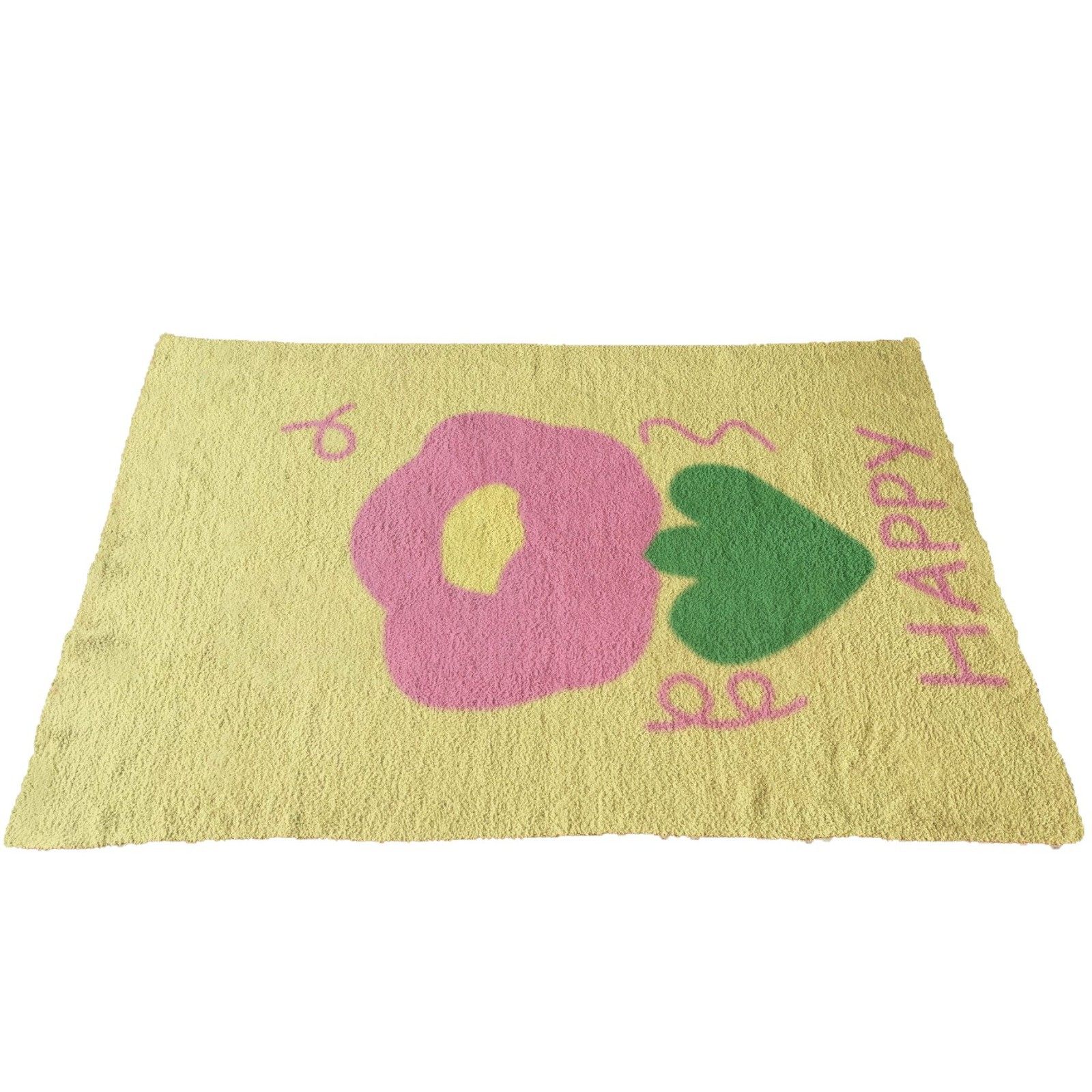 Customized Blanket Autumn and Winter Cover Blanket with Tulip Texture, Half-Fluffy Blanket for Home Sofa, Nap Blanket, Ins Style