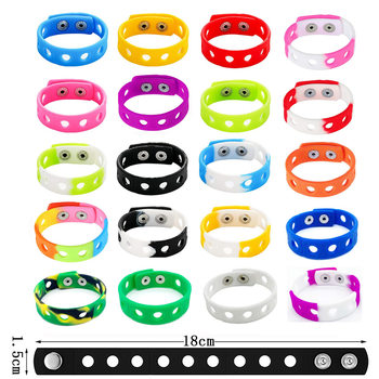 Spot supply silicone wrist strap silicone bracelet bracelet bracelet 18cm long 20 color optional