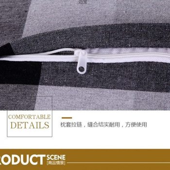 Customized Pillowcases, a Pair of Old Coarse Cloth Pillowcases, Thickeneded Encrypted Cotton Zipper Type Single Student Pillowcases, Adult Pillowcases