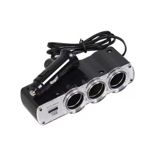 Factory direct car cigarette lighter 12/24v Universal car three cigarette lighter car cigarette lighter