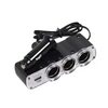 Factory direct car cigarette lighter 12/24v Universal car three cigarette lighter car cigarette lighter