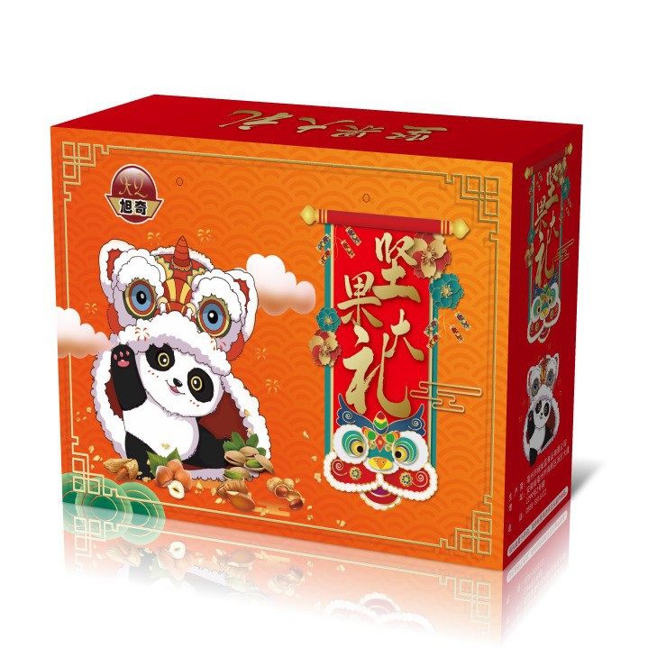 New Year's Nut Gift Box Mixed Dried Fruits Cashew Nuts Pine Nuts Snacks Gift Whole Box Bulk Purchase Roasted Mixed Nuts