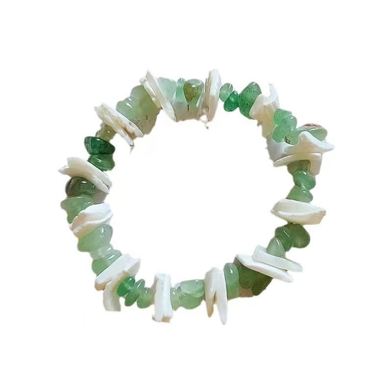 Cross-Border Natural Gravel Shell Fragments Beaded Bracelet Asymmetrical DIY Women's Bracelet Jewelry Korean Version for Girls