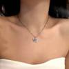 2025 Fresh Summer Cool Double-Layer Butterfly Necklace Accessories Luxury Niche Hot Girl Choker Clavicle Chain Necklace