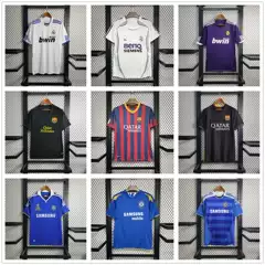 Classic Retro Thai Version Top Real Madrid Barcelona Chelsea Home and Away No. 7 Raul No. 9 Ronaldo No. 23 Beckham