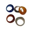 Irregular Round Color Resin Ring Women's Simple Personality Fashionable Elegant Commuter All-match Ring Ring Ring
