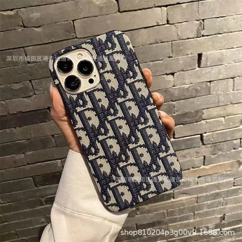 Luxurious Trendy Embroidered Half Case Suitable for Iphone17Promax Mobile Phone Case Apple 16/15Pro Protective Case Couple