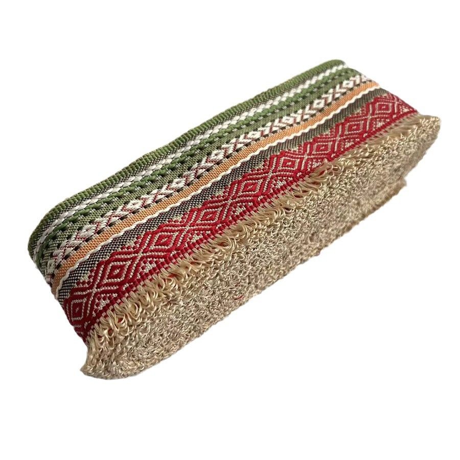 Ethnic lace jacquard ribbon retro tassel ethnic clothing accessories A- 1508 width 5CM