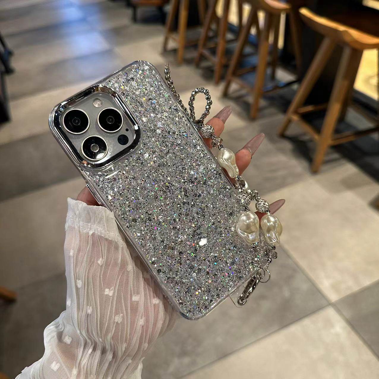 Korean Style Light Luxury Applicable Glory 300 New Phone Case Huawei Mate70 Advanced Sense Electroplated Glitter Sequins