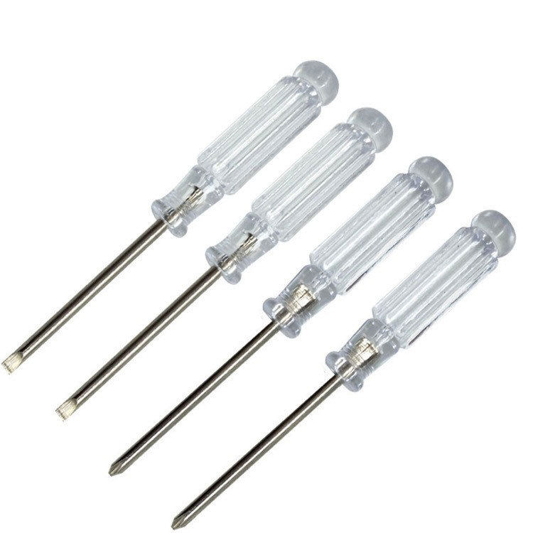 Crystal handle, transparent cross-blade screwdriver Small ho...