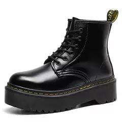 European and American Jadon thick bottom 6-hole British style Martin boots women's leather 1460 short boots muffin bottom lace-up overalls boots