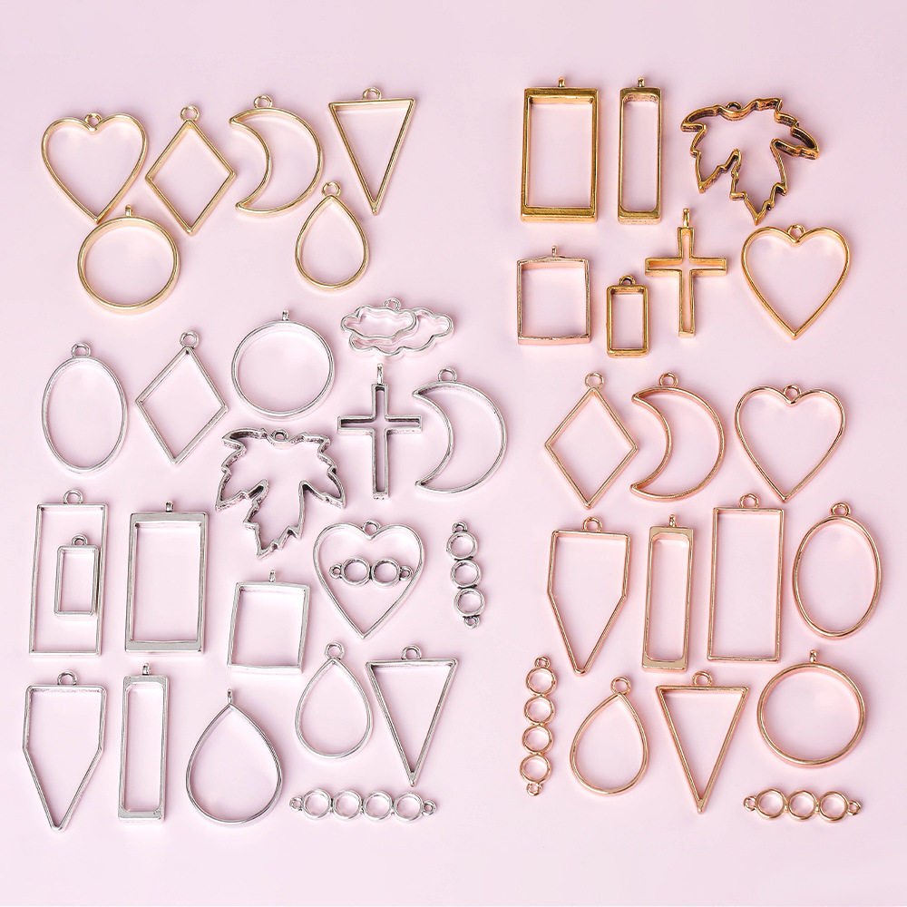 Оптовая продажа ювелирных изделий Yiwu с нерегулярной каймой love maple leaf diamond diy ювелирные аксессуары трансграничные эксклюзивные поставки Изображение 1