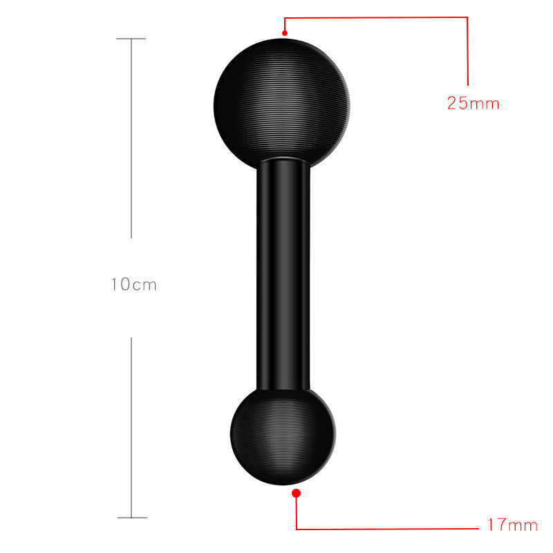 通用1英寸球头配件25mm球头手机导航支架底座连杆菱形方形后视镜
