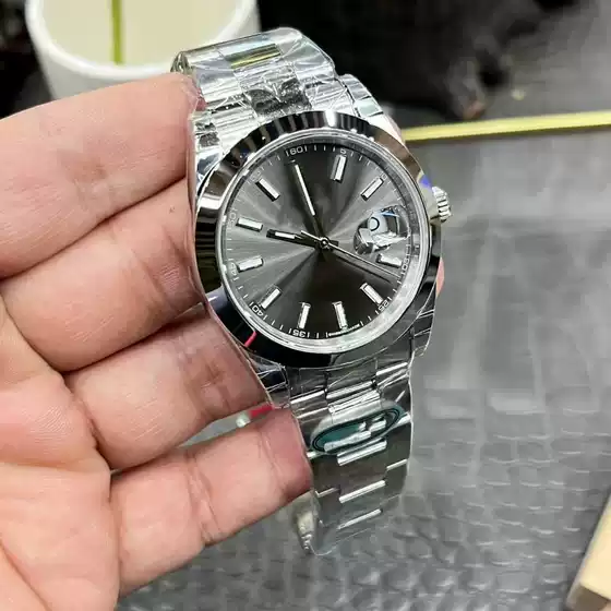Laojia Olive Green Men's Watch Fully Automatic Mechanical Log Laojia Business Steel Band Luminous Watch Laojia One Generation